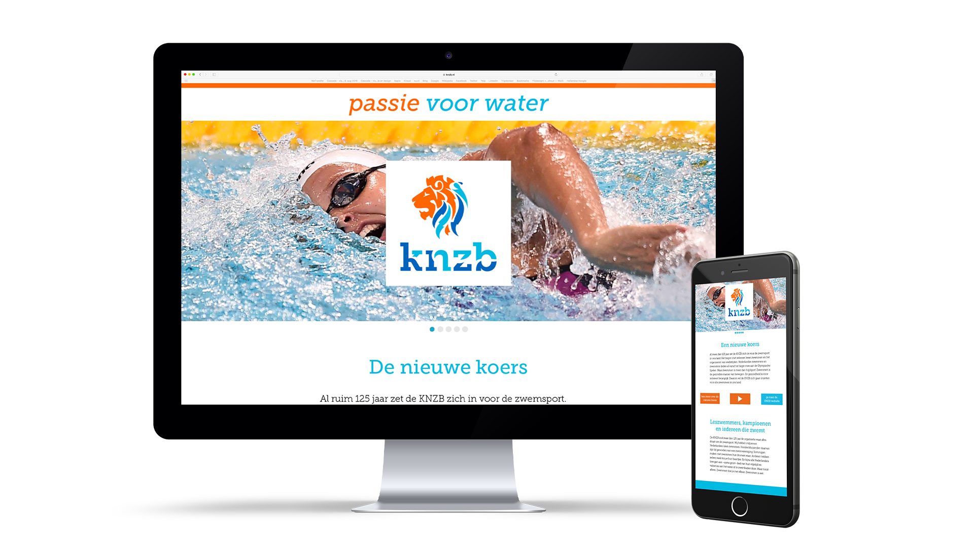KNZB website diverse devices