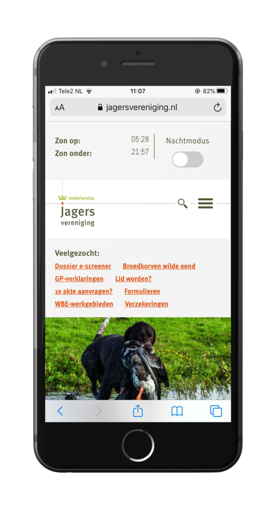 Mockup corporate design Nederlandse Jagersvereniging